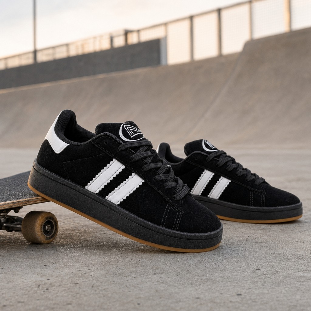Tênis Feminino Streetwear Skatista Camurça Cano Baixo Confortável Envio Imediato Oferta Top 34 ao 39