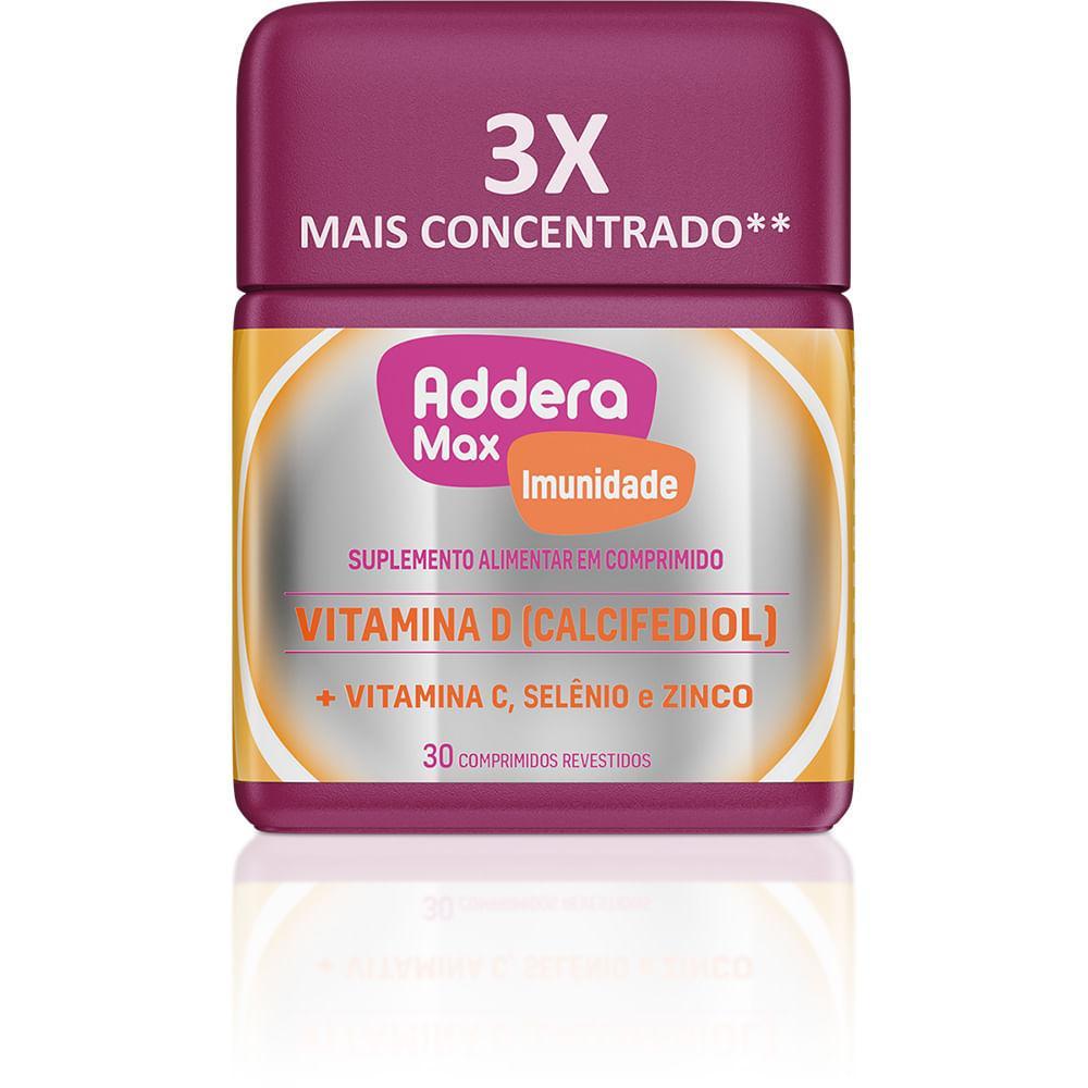 Vitamina D Calcifediol Addera Max + Imunidade - 30 Comprimidos