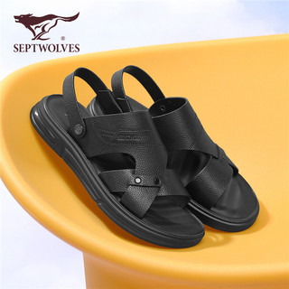 Sete lobos sandálias masculinas verão novo estilo sapatos de praia de sola macia ao ar livre Casual ao ar livre usar chi