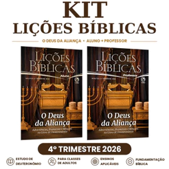 Kit Lições Biblias - EBD - 6 Alunos + 2 Professor - CPAD - 4o. Trim 2026