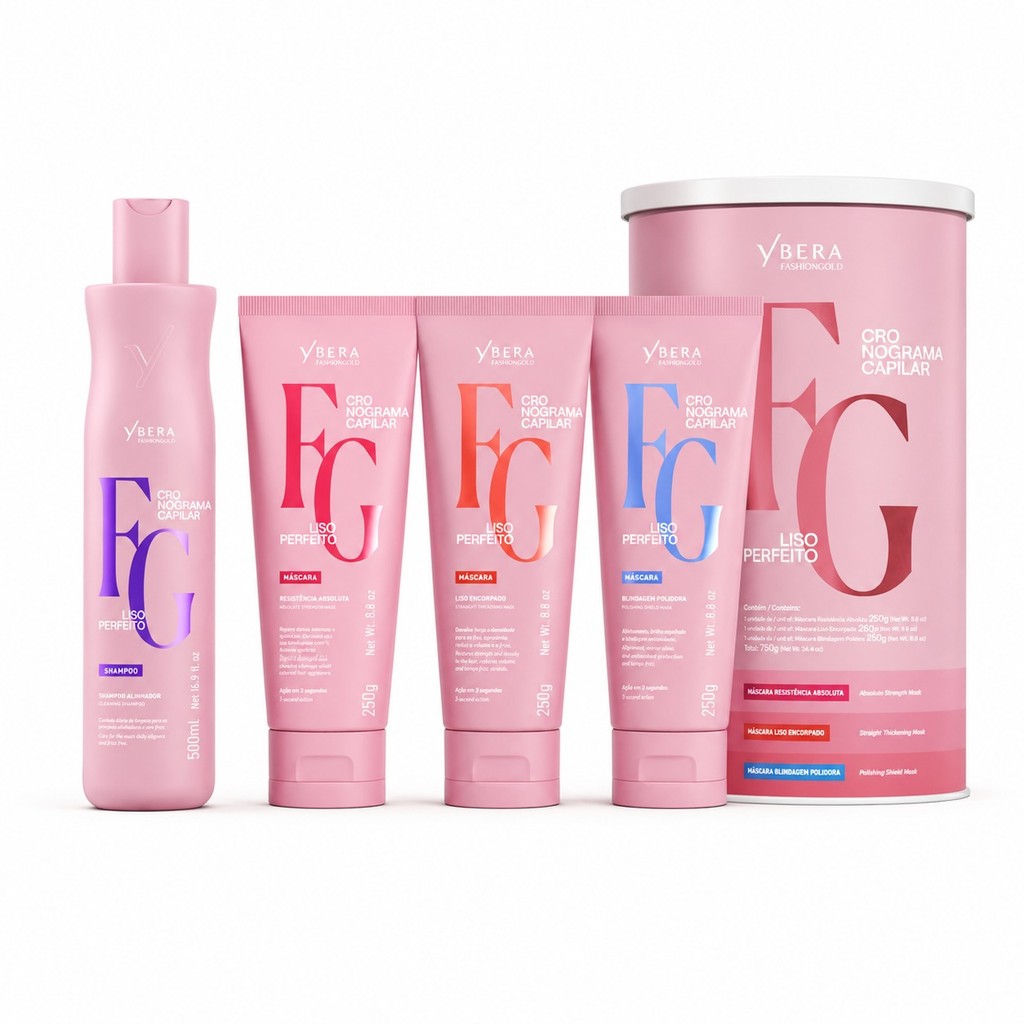 Kit Liso Perfeito + Shampoo Liso Perfeito 500ml - Fashion Gold