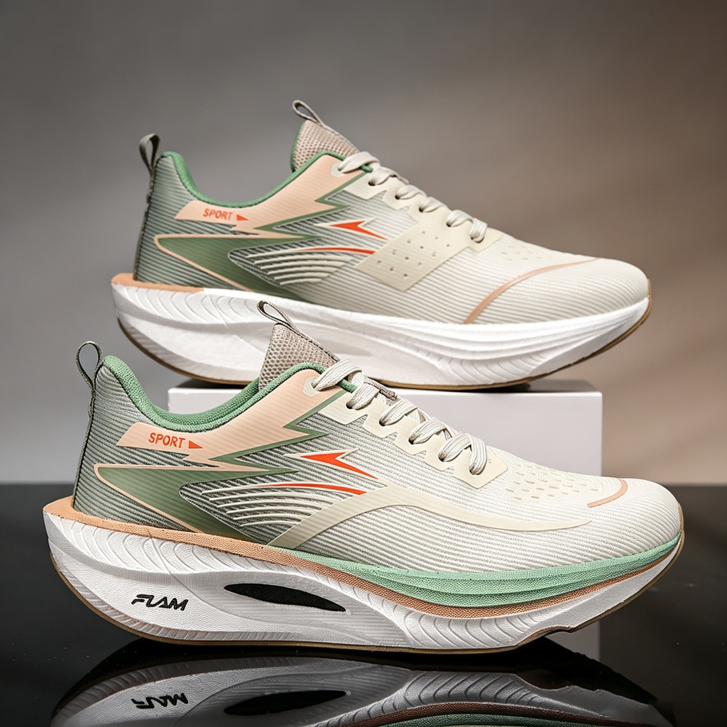 Sapatos de carbono masculinos maratona profissional respirável leve feminino confortável sapatos esportivos tênis de cor