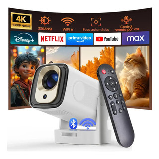 Magcubic HY310 Projetor Portátil 4K Android 14 Com Foco Automático Nativo 1080P Controle Por Voz WiFi6 BT5.4