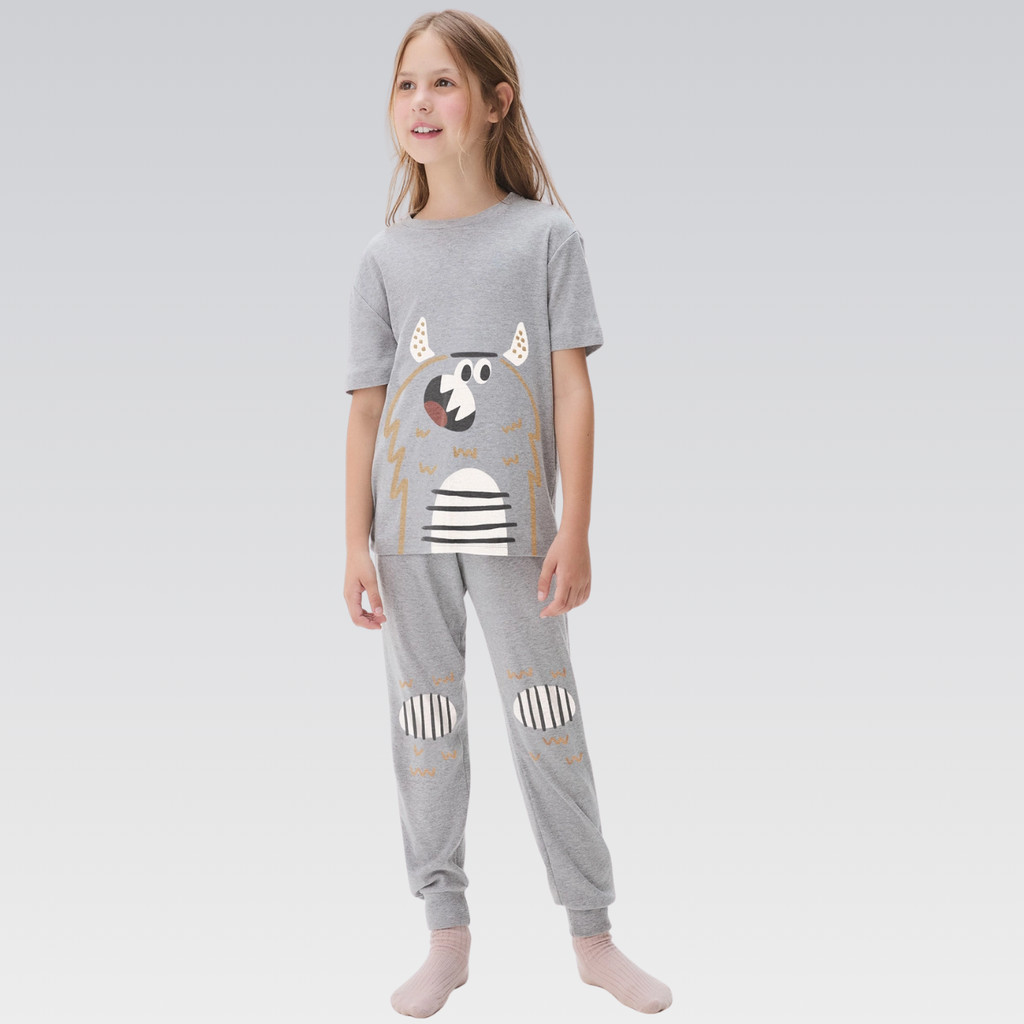 Pijama Hering Infantil Menina Menino Malha Algodão Estampado