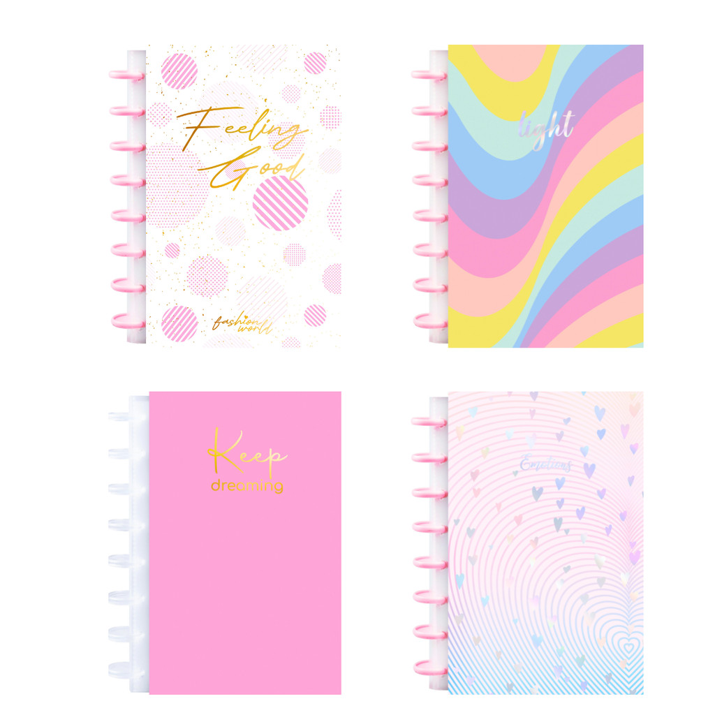 Caderno de Discos A5 80 Folhas - KitDisc