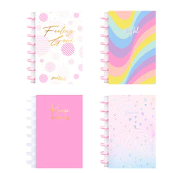 Caderno de Discos A5 80 Folhas - KitDisc