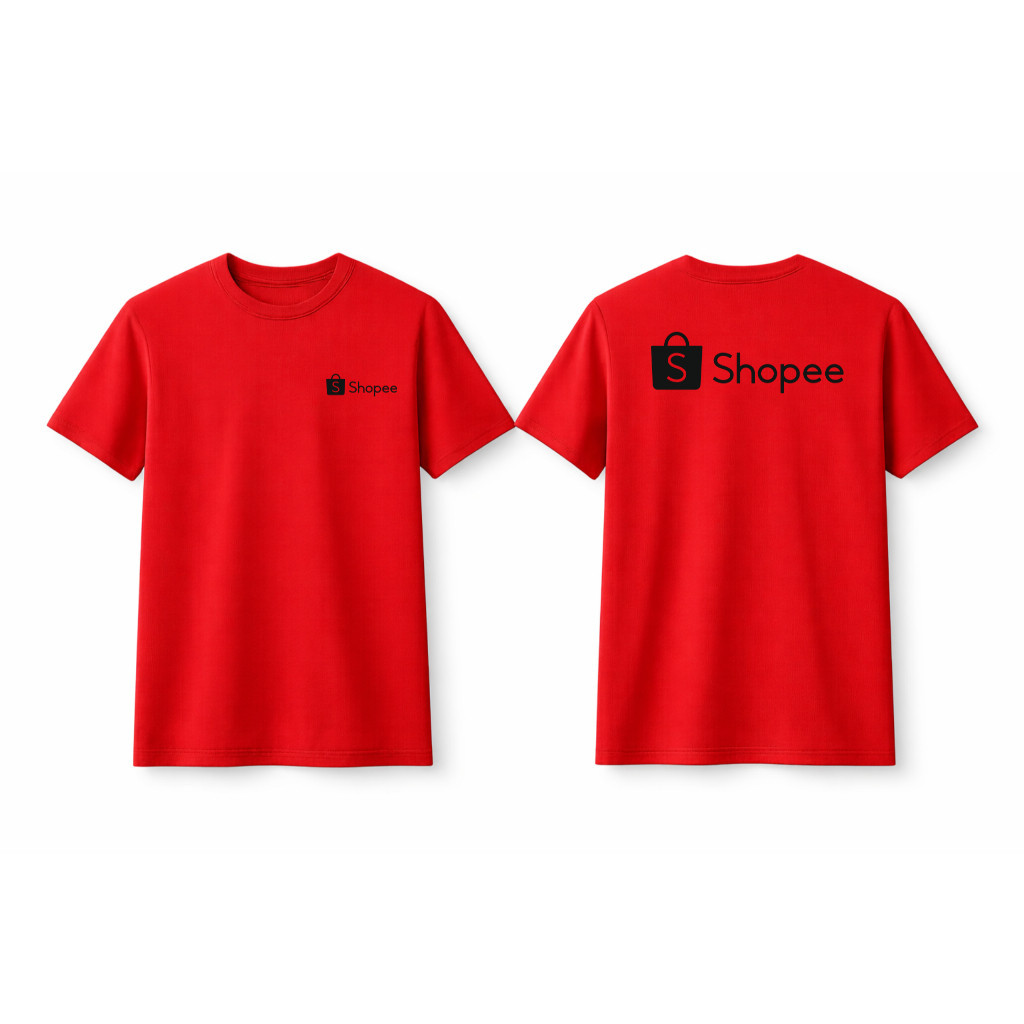 camiseta SHOPEE uniforme profissional para entregadores e parceiros