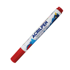 Caneta para tecido Acrilpen Vermelha 507 Acrilex