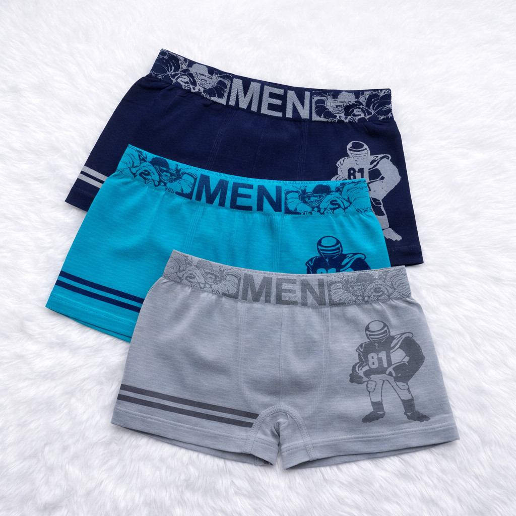 2/4/6 Cueca Boxer Infantil Para Meninos Microfibra Conforto - Arthur