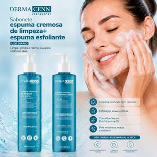 Kit ou Unitário Espuma Cremosa De Limpeza + Espuma Esfoliante Dermachem