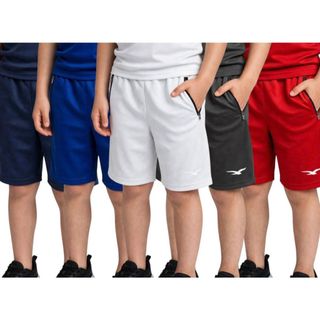 Kit 5 Bermudas Infantil Menino Chimpa Poliéster Esportiva Casual 4 ao 16