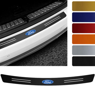 1 Pçs Carro De Fibra Carbono Tronco Carga Bordas Emblema Decoração Adesivo Para Ford Fiesta Mondeo Fusion Explorer Escap