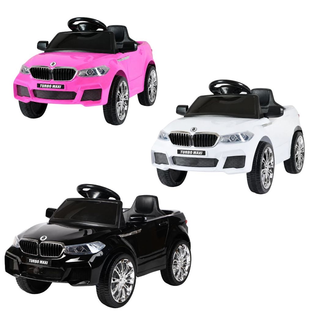 Carro Elétrico Infantil Marcha Frente/Ré 6v Controle Remoto Bluetooth Led Até 30kg Turbo Maxi Toys