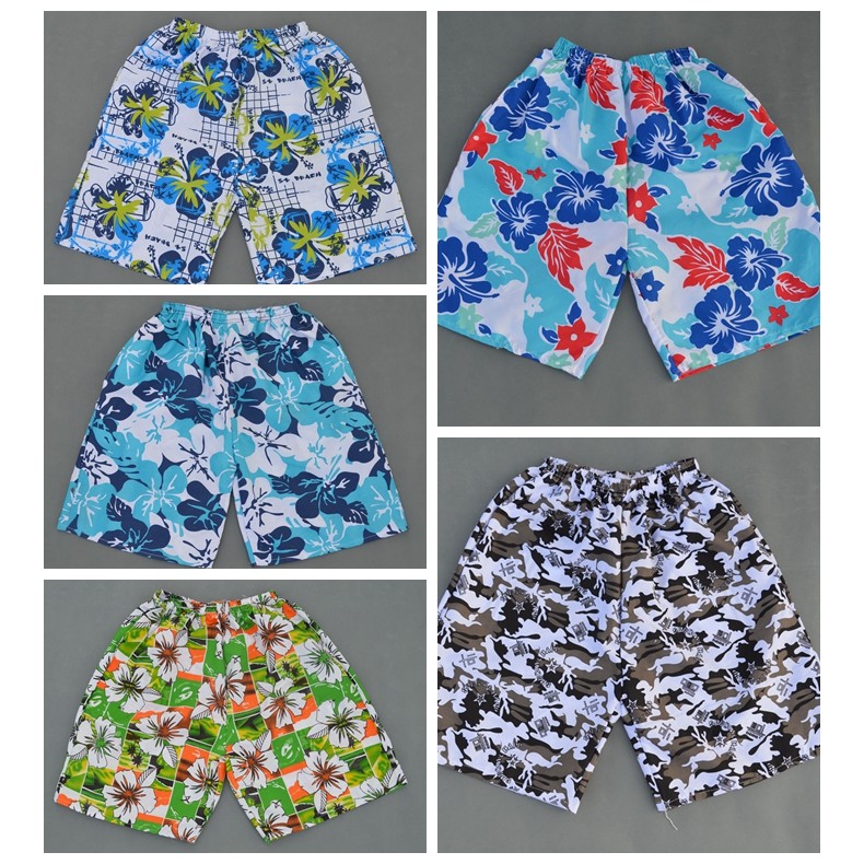 Calças de praia masculinas de verão de secagem rápida soltas mais gordura plus Size calças de praia Extra grandes Shorts