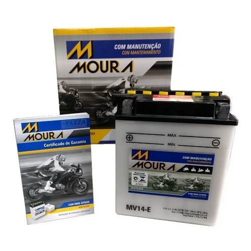 Bateria Moto Honda Cbx 750f Cbf1000 - Mv14-e Moura - Yb14a2