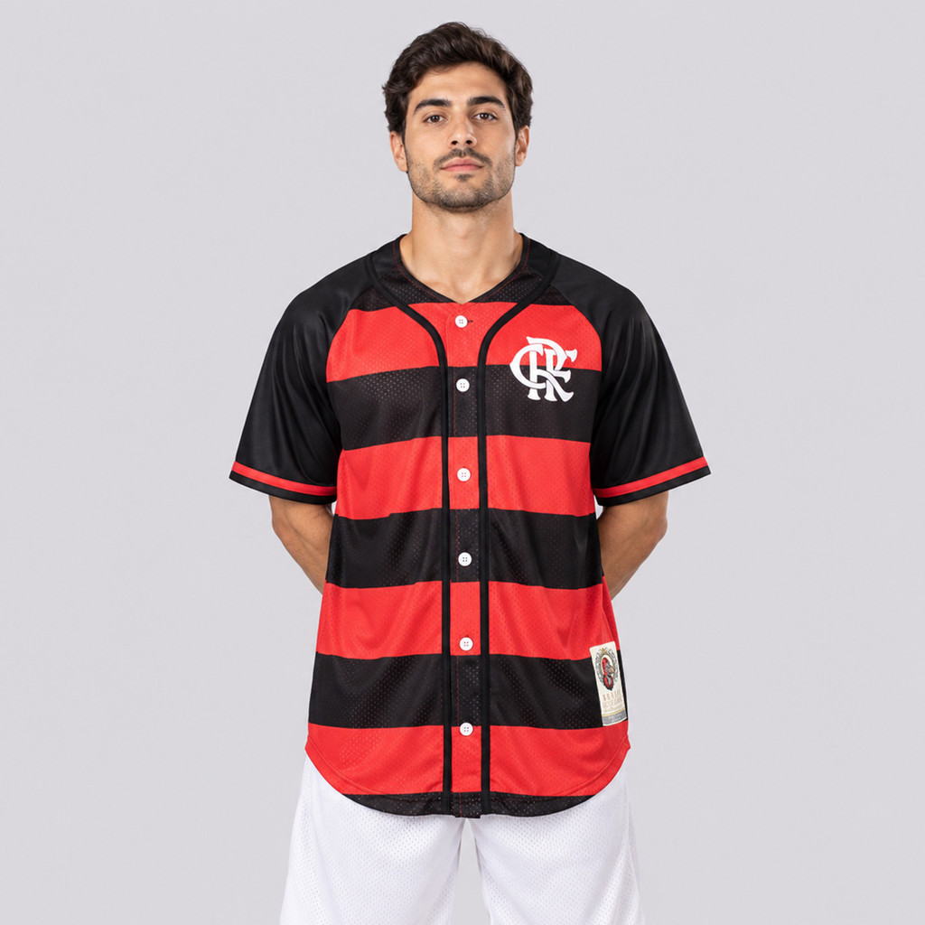 Camisa Flamengo Base Oversized Rubro Negro
