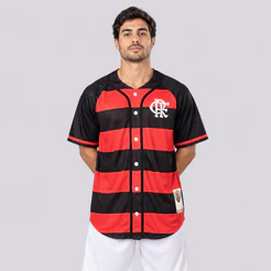 Camisa Flamengo Base Oversized Rubro Negro