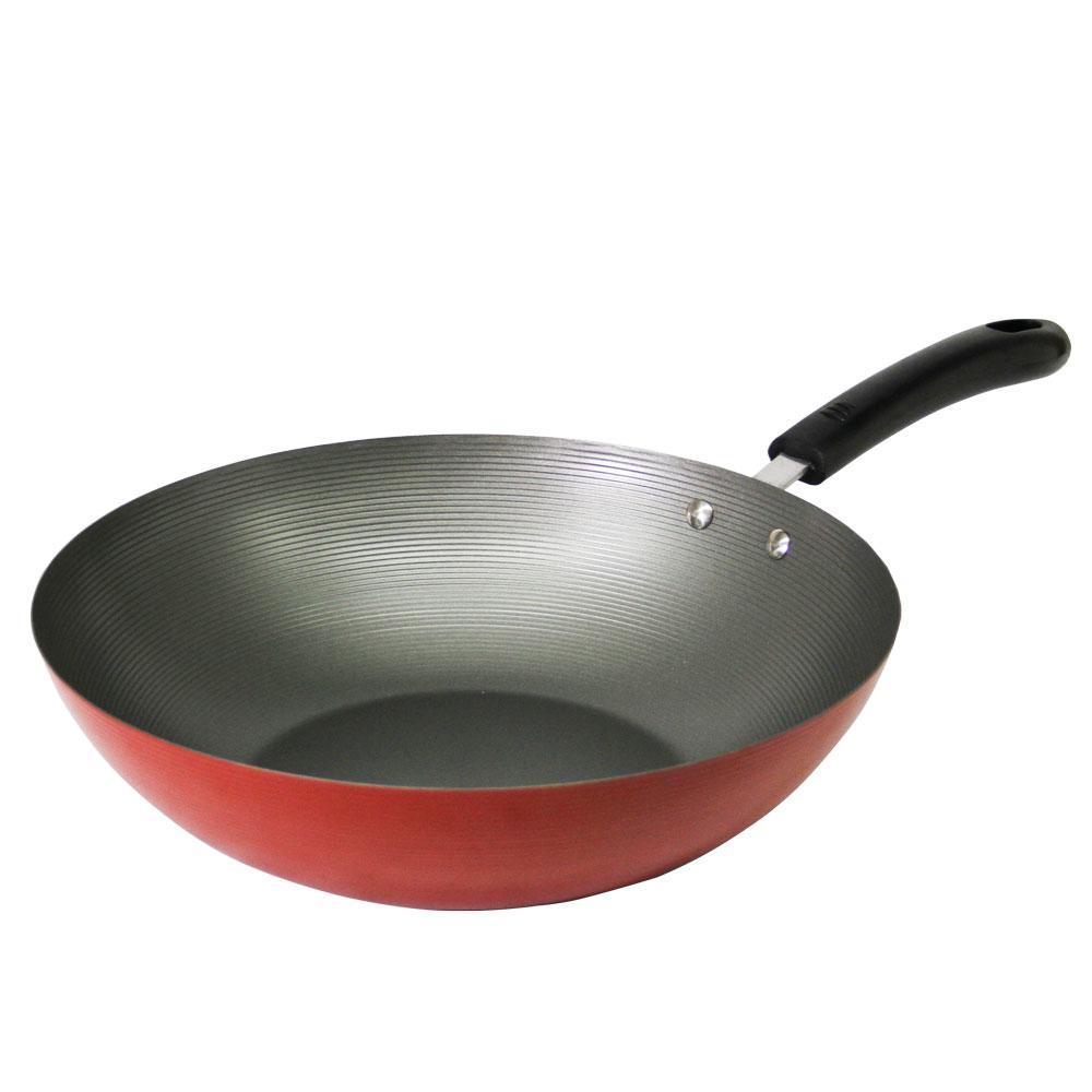Frigideira Wok 30cm Antiaderente Cazza Vermelha · foto 2