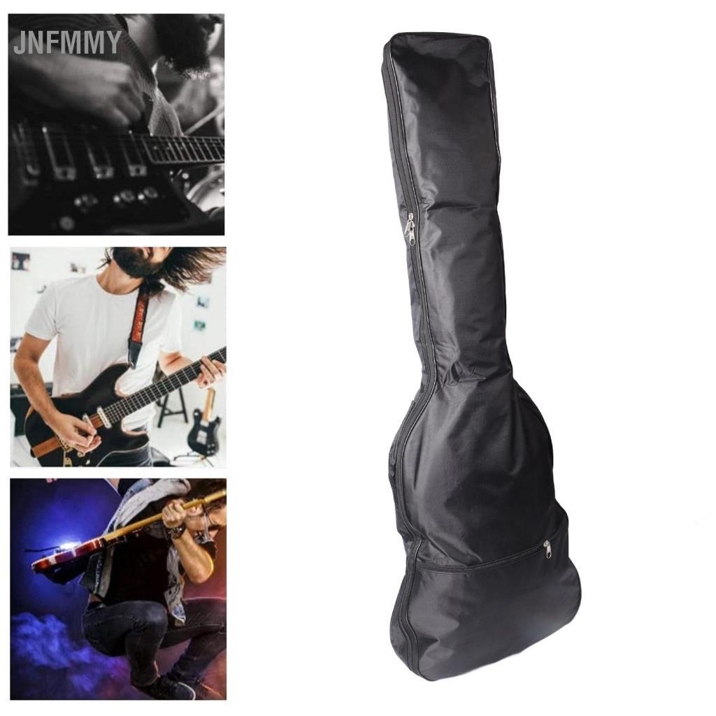 Jnfmmy Karlak bolsa preta para baixo, tecido oxford, leve, camada única, mochila de guitarra com alça ajustável para