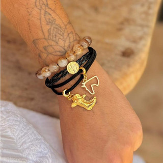 Pulseiras Femininas Varias Cores Moda Country Pulseira Cowgirl Cavalo Bota São Bento