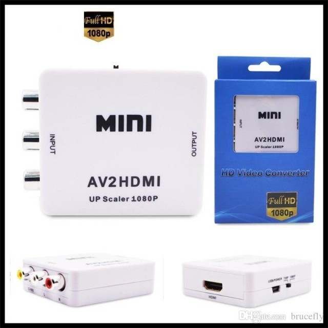 CONVERSOR MINI AV2HDTV RCA PARA HDTV
