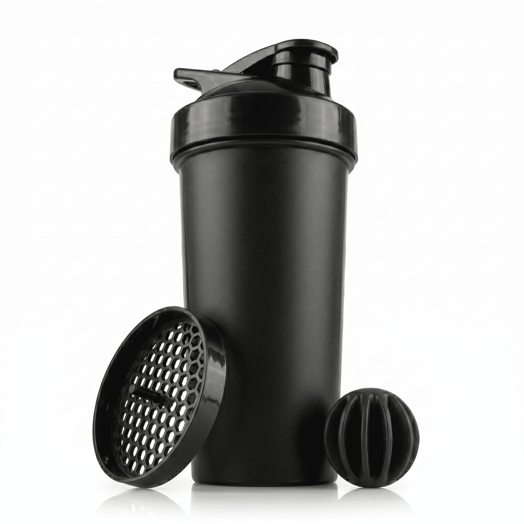 Coqueteleira Garrafinha Academia 750ml Com Peneira E Esfera Misturadora