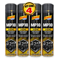 Kit 4 Silicone Spray Mp10 Tutti Frutti 300ml – Proteção, Brilho e Perfume Mundial Prime