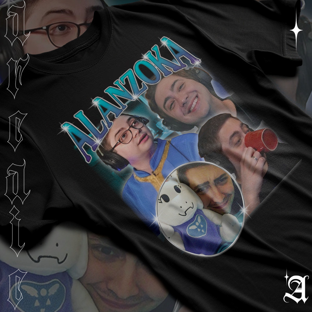 [Camiseta Premium em Algodão Puro]TT Camiseta Basica Algodao Alanzoka Streamer Brasileiro Um Dos Twitch Tee Unissex