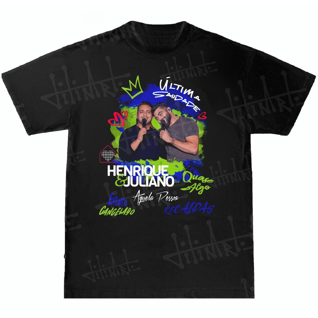 [Camiseta Premium em Algodão Puro]MIA Camiseta Henrique & Juliano
