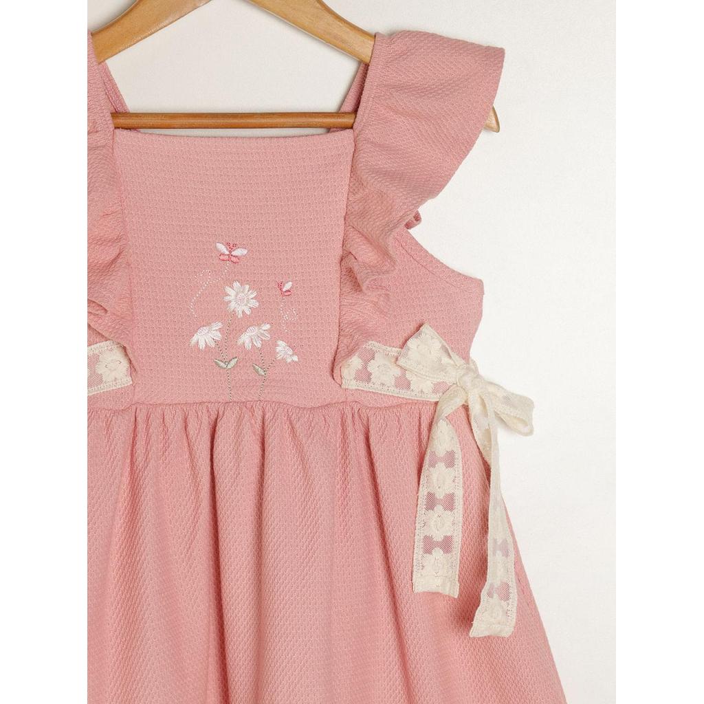 Vestido Infantil Para Menina - ROSA — imagem 2 de 2