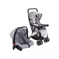 Carrinho de Bebê com Barra Reversível + Bebê Conforto Maxi Baby Youturn até 15kg