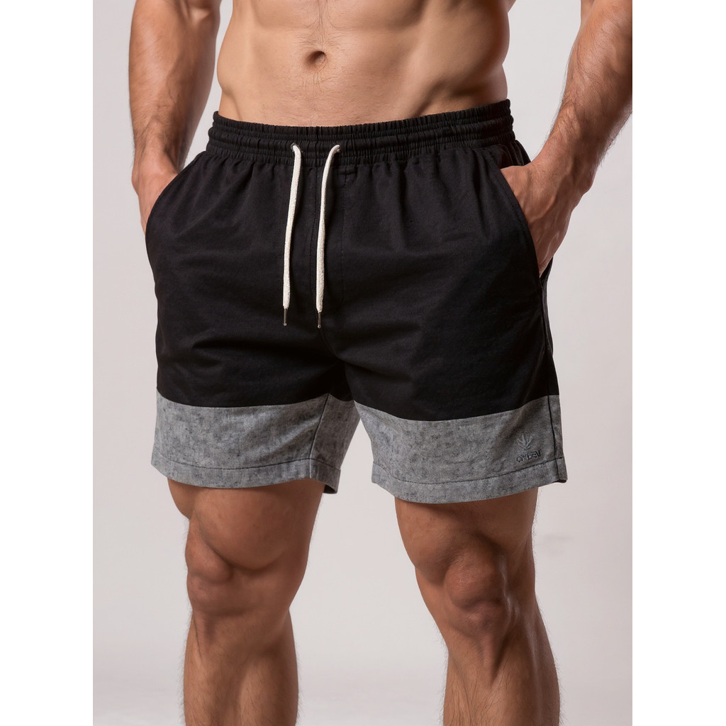 Kit 2 Bermudas Masculinas Linho Elastano Praiana Confortável Verão — bella_home_lar