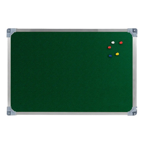 120x90 Quadro De Aviso Feltro Moldura Alumínio Free Stalo Mural De Recados