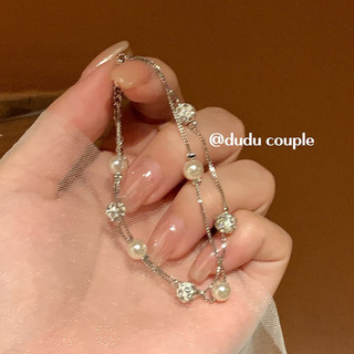 Pulseira de contas empilhadas de camada dupla 2026 Novo estilo de venda quente Design de nicho de alta qualidade Super p