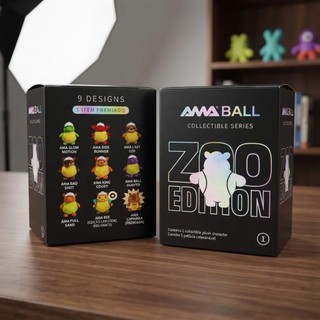 Novo Ama Ball Blind Box Zoo Edition Chaveiros Colecionaveis