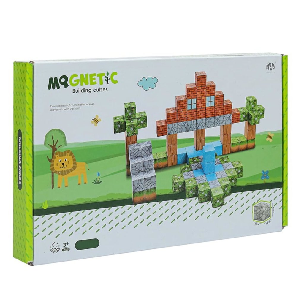 Kit 88 Blocos Magnéticos De Montar Construção Brinquedo