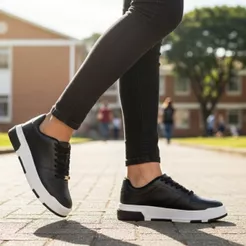Tênis Feminino Vizzano Casual Pelica Preto
