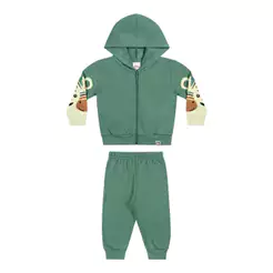 Conjunto Bebê Menino Manga Longa Fun Elian Verde