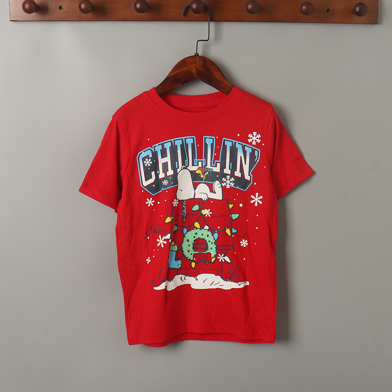 Comércio exterior camiseta de manga curta médio grande crianças verão masculino feminino juventude crianças algodão de m