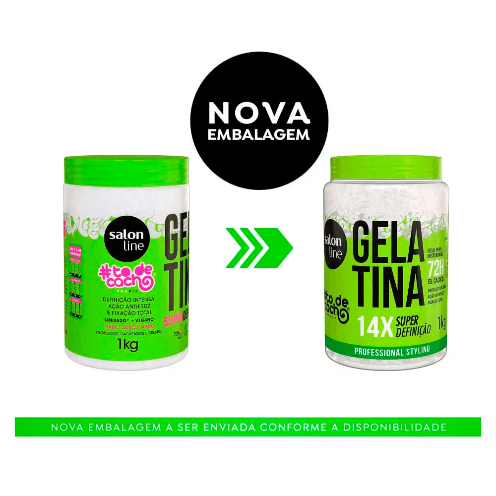 Kit Salon Line Gelatina 1kg + Creme De Pentear Definição Natural 1Kg · foto 2