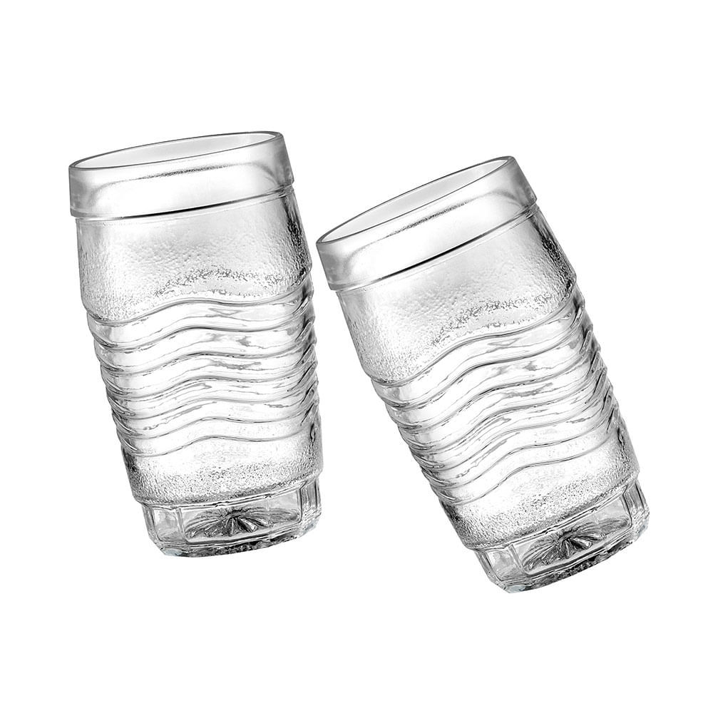 Jogo de Copo Wheaton Crystal Line em Vidro Ondulado 6 Peças 300ml · foto 2