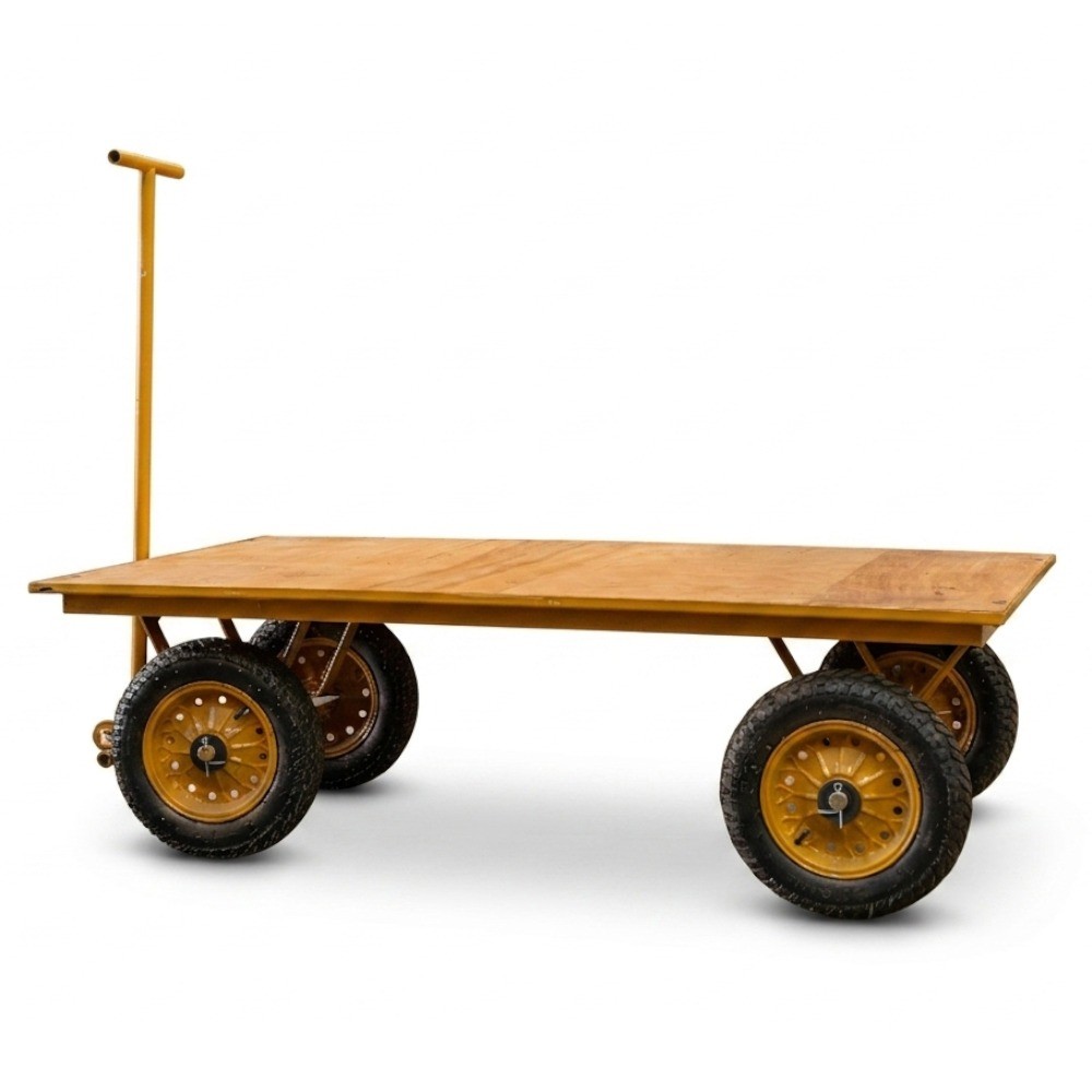 Carro plataforma com tampo em madeira 600 kg - RLL-5802 Rotterman