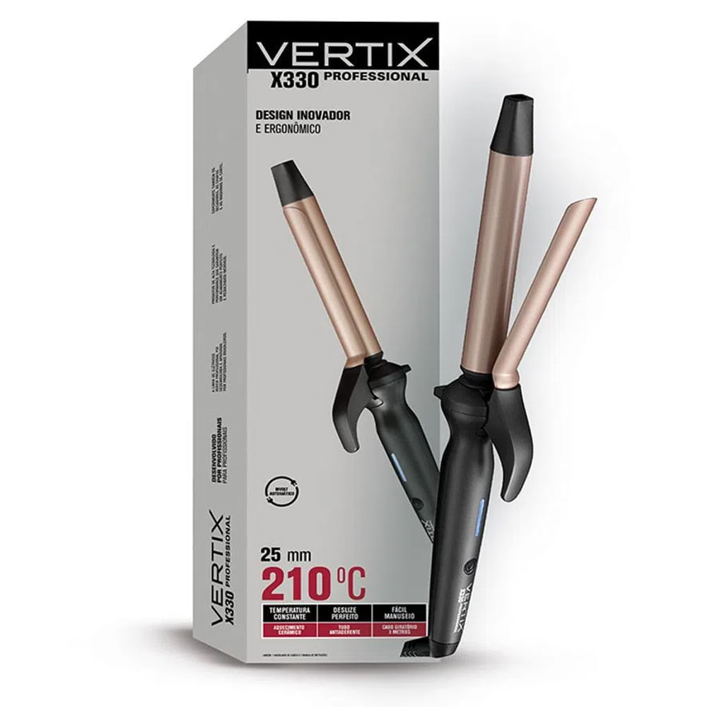 Modelador de Cachos X330 25mm x 130mm Vertix - Bivolt · foto 2