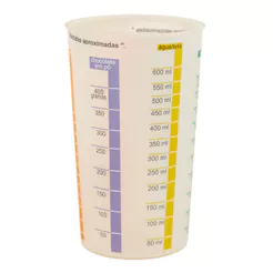 Copo Medidor São Bernardo em Plástico Transparente 600ml