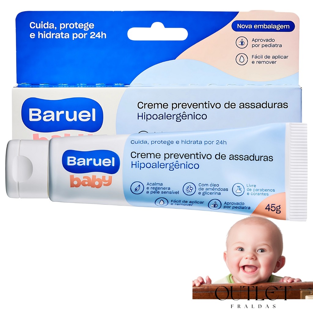 Creme Preventivo de Assaduras Baruel Baby 45g