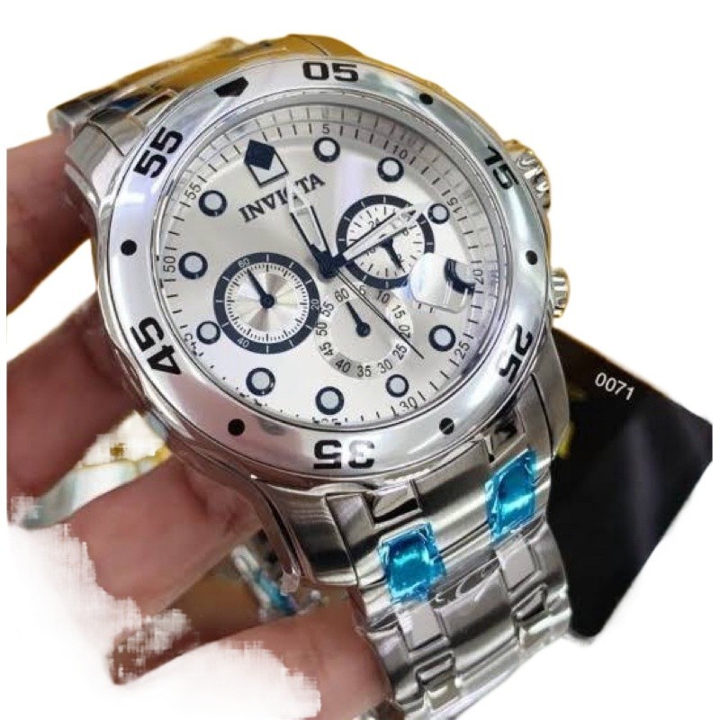 Relogio Masculino Pro Diver Scuba Lançamento Prata Lançamento + Caixa