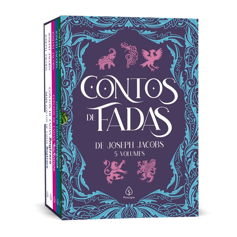 Box com 5 Livros | Contos de Fadas de Joseph Jacobs em Oferta na Shopee