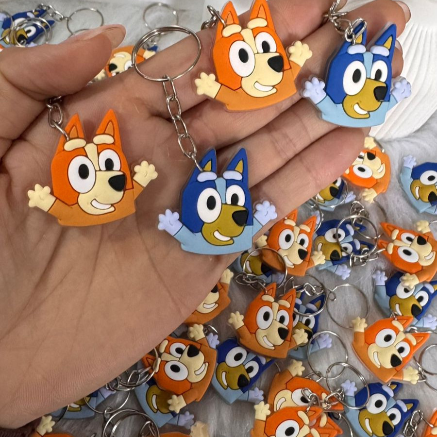 Chaveiro Bluey e Bingo Emborrachado Colecionável 10/20/30/40/50 Unidades Festas Temáticas Lembrancinha Aniversario em Oferta na Shopee