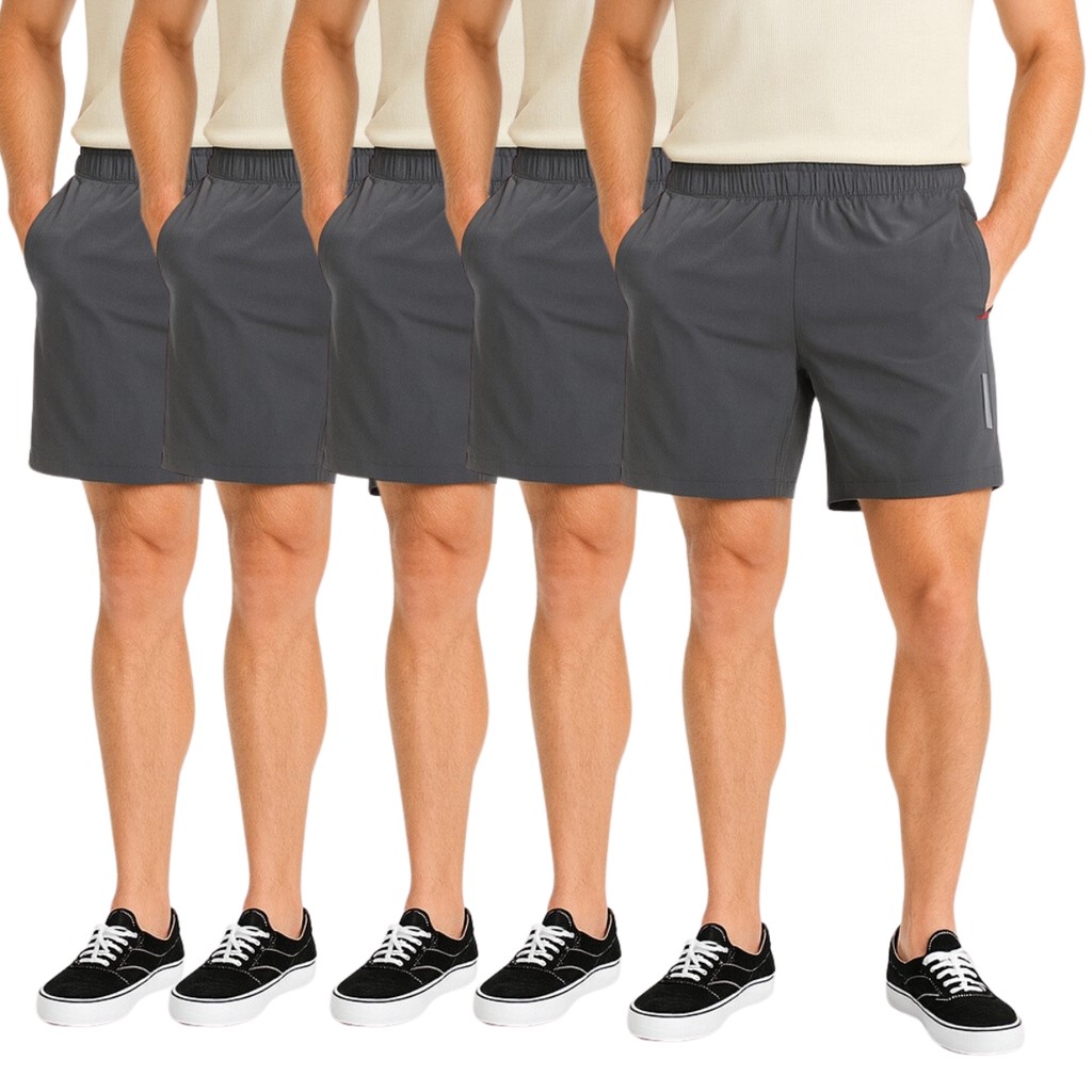 Kit com 5 Bermudas Sport Masculinas – Caminhada Treino Academia
