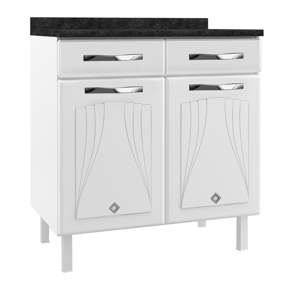 Balcão em Aço 2 Portas 2 Gavetas Star New Telasul em Oferta na Shopee